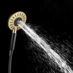 Tiger Regendoucheset Akcent Zwart Messing -Badkamer Verkoop 123 2930