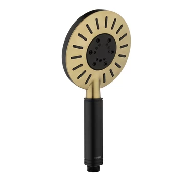 Tiger Doucheset Akcent 3 Straalstanden Zwart/messing 4 Tiger Doucheset Akcent 3 Straalstanden Zwart/messing - Afbeelding 2