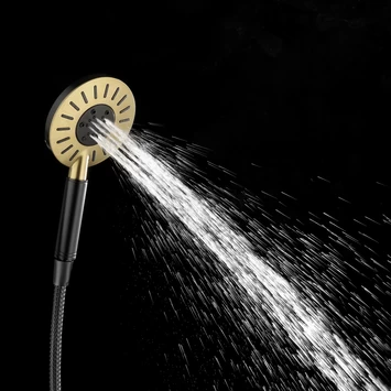Tiger Doucheset Akcent 3 Straalstanden Zwart/messing 10 Tiger Doucheset Akcent 3 Straalstanden Zwart/messing - Afbeelding 8