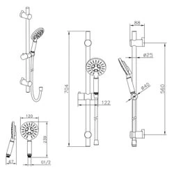 Tiger Doucheset Akcent 3 Straalstanden Zwart/messing 23 Tiger Doucheset Akcent 3 Straalstanden Zwart/messing -Badkamer Verkoop 123 2952