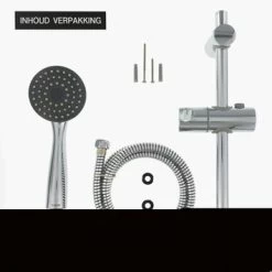 Tiger Splash Doucheset Murcia Waterbesparend Chroom 10 Tiger Splash Doucheset Murcia Waterbesparend Chroom -Badkamer Verkoop 123 2956