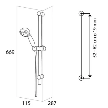 Tiger Splash Doucheset Murcia Waterbesparend Chroom 7 Tiger Splash Doucheset Murcia Waterbesparend Chroom - Afbeelding 5