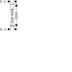 Hansgrohe Doucheslang Metaflex Chroom 200 Cm 5 Hansgrohe Doucheslang Metaflex Chroom 200 Cm -Badkamer Verkoop 123 2981