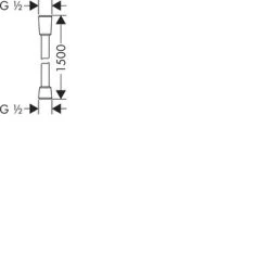 Hansgrohe Doucheslang Isiflex Kunststof 150 Cm -Badkamer Verkoop 123 2985