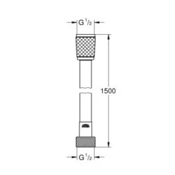 Grohe Doucheslang VitalioFlex Zilver 150 Cm 6 Grohe Doucheslang VitalioFlex Zilver 150 Cm -Badkamer Verkoop 123 2994