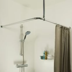 Sealskin Plafondsteun Seallux Voor Douchegordijnstang Chroom 60 Cm 8 Sealskin Plafondsteun Seallux Voor Douchegordijnstang Chroom 60 Cm -Badkamer Verkoop 123 3067