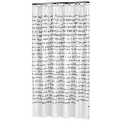 Sealskin Douchegordijn Sayings Wit PVC 200x180 Cm -Badkamer Verkoop 123 3076