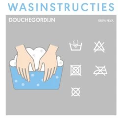 Sealskin Douchegordijn Sayings Wit PVC 200x180 Cm -Badkamer Verkoop 123 3077