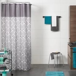 Sealskin Douchegordijn Angoli Grijs 180x200 Cm -Badkamer Verkoop 123 3085