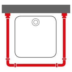 Sealskin Douchegordijnstang Seallux Combi Wit 12 Sealskin Douchegordijnstang Seallux Combi Wit -Badkamer Verkoop 123 3139