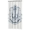 Sealskin Douchegordijn Anchor Blauw 180x200 Cm -Badkamer Verkoop 123 3161