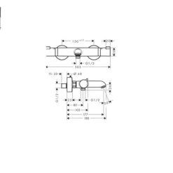 Hansgrohe Thermostatische Badkraan EcoStat Comfort Zwart 5 Hansgrohe Thermostatische Badkraan EcoStat Comfort Zwart -Badkamer Verkoop 123 317