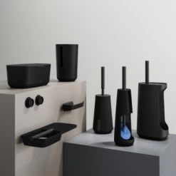 Tiger Reserverolhouder Tess Staand Zwart/antraciet -Badkamer Verkoop 123 3176