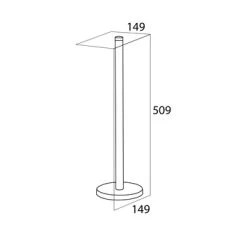 Tiger Reserverolhouder Boston RVS Losstaand -Badkamer Verkoop 123 3233