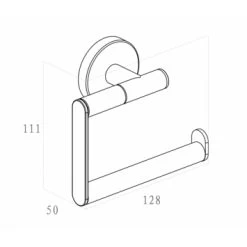 Marho Toiletrolhouder Luxor Zonder Klep Brons Koper -Badkamer Verkoop 123 3242