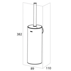 Tiger Toiletborstelhouder Noon Zwart -Badkamer Verkoop 123 3356