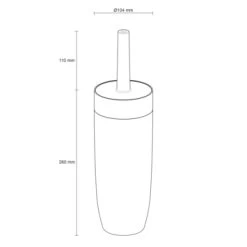 Sealskin Toiletborstelhouder Bloom Zwart 13 Sealskin Toiletborstelhouder Bloom Zwart -Badkamer Verkoop 123 3376