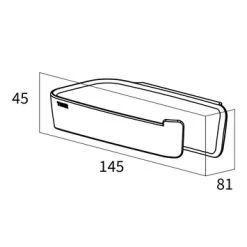 Tiger Toiletrolhouder TESS Wit -Badkamer Verkoop 123 3384