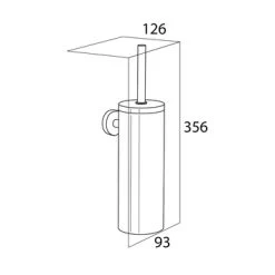 Tiger Toiletborstelhouder Boston Hangend RVS Gepolijst -Badkamer Verkoop 123 3394