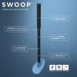 Tiger Toiletborstelhouder Tess Staand Zwart/antraciet -Badkamer Verkoop 123 3406