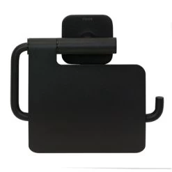 Tiger Toiletrolhouder Colar Met Klep Zwart -Badkamer Verkoop 123 3414