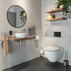 Tiger Reserverolhouder Cooper RVS/zwart -Badkamer Verkoop 123 3481