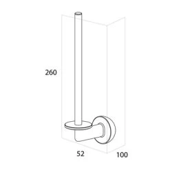 Tiger Reserverolhouder Cooper RVS/zwart -Badkamer Verkoop 123 3482