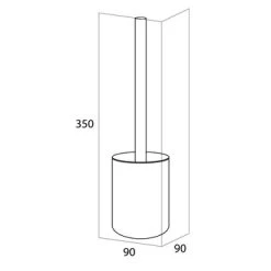 Tiger Toiletborstelhouder Sem Zwart 11 Tiger Toiletborstelhouder Sem Zwart -Badkamer Verkoop 123 3487