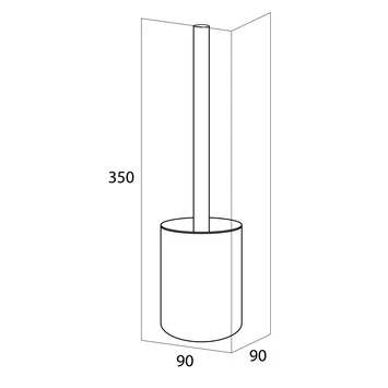 Tiger Toiletborstelhouder Sem Zwart 7 Tiger Toiletborstelhouder Sem Zwart - Afbeelding 5