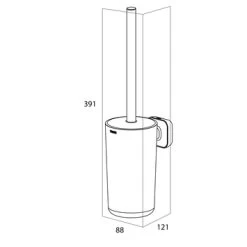 Tiger Carv Toiletborstel Met Houder Zwart 14 Tiger Carv Toiletborstel Met Houder Zwart -Badkamer Verkoop 123 3506
