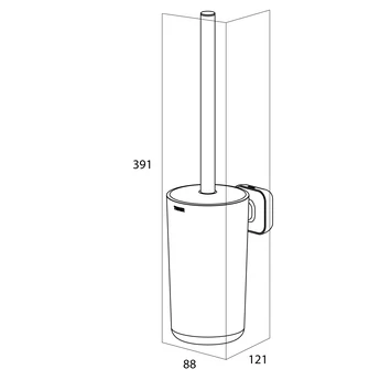 Tiger Carv Toiletborstel Met Houder Zwart 9 Tiger Carv Toiletborstel Met Houder Zwart - Afbeelding 7
