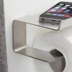 Tiger Toiletrolhouder Colar Met Plateau RVS -Badkamer Verkoop 123 3536