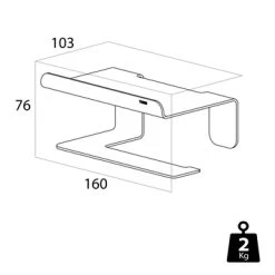 Tiger Toiletrolhouder Colar Met Plateau RVS -Badkamer Verkoop 123 3541