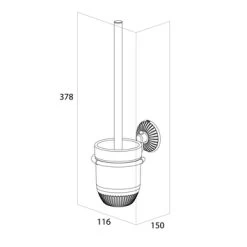 Tiger Wc-borstelset Ivy Chroom/wit -Badkamer Verkoop 123 3548