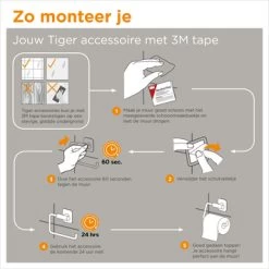 Tiger Reserverolhouder Tune Zwart 17 Tiger Reserverolhouder Tune Zwart -Badkamer Verkoop 123 3569