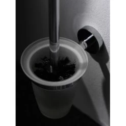 Haceka Toiletborstelhouder Kosmos Tec Hangend Chroom Met Matglazen Pot -Badkamer Verkoop 123 3601