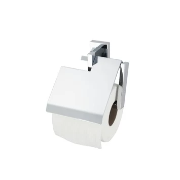 Haceka Toiletrolhouder Edge Met Klep Chroom 3 Haceka Toiletrolhouder Edge Met Klep Chroom