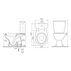 Van Marcke Carice Sphinx WC Pack Met Vloeraansluiting 5 Van Marcke Carice Sphinx WC Pack Met Vloeraansluiting -Badkamer Verkoop 123 363