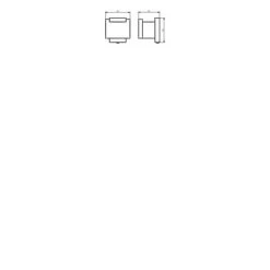 Haceka Dubbele Haak Edge Chroom -Badkamer Verkoop 123 3632