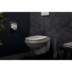 Haceka Toiletrolhouder Ixi Met Klep RVS 8 Haceka Toiletrolhouder Ixi Met Klep RVS -Badkamer Verkoop 123 3647