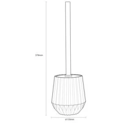 Sealskin Toiletborstel Met Houder Arte Zwart -Badkamer Verkoop 123 3654