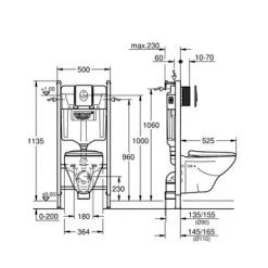 Grohe Inbouwreservoir Lecico Geo Met Randloos Wandcloset -Badkamer Verkoop 123 369