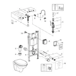 Grohe Inbouwreservoir Lecico Geo Met Randloos Wandcloset -Badkamer Verkoop 123 370
