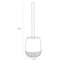 Sealskin Toiletborstelhouder Braid Zand -Badkamer Verkoop 123 3754