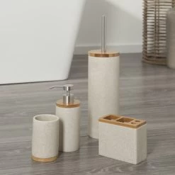 Sealskin Toiletborstelgarnituur Grace Zand 16 Sealskin Toiletborstelgarnituur Grace Zand -Badkamer Verkoop 123 3759