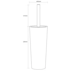 Sealskin Pierra Toiletborstelhouder Grijs -Badkamer Verkoop 123 3776