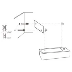 Differnz Fonteinset Ravo Rechts Wit Keramiek -Badkamer Verkoop 123 3898