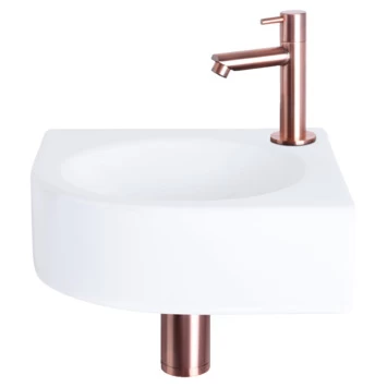 Differnz Cleo Hoekfontein Wit 30X30X10 Cm 6 Differnz Cleo Hoekfontein Wit 30X30X10 Cm - Afbeelding 4