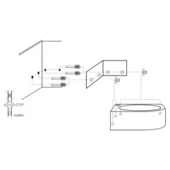 Differnz Cleo Hoekfontein Wit 30X30X10 Cm 13 Differnz Cleo Hoekfontein Wit 30X30X10 Cm -Badkamer Verkoop 123 3919