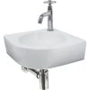 Atlantic Fonteinset Avalon Kwartrond Wit Keramiek 30x30x10 Cm -Badkamer Verkoop 123 3925